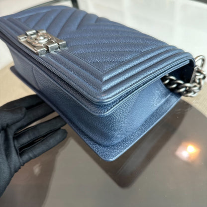 *Full Set, Receipt* Caviar Boy Old Medium 25CM Chevron Dark Blue RSHW No 28