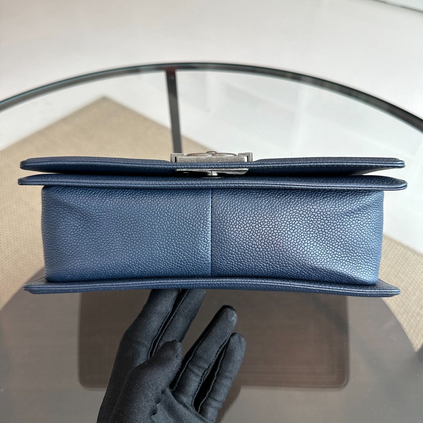 *Full Set, Receipt* Caviar Boy Old Medium 25CM Chevron Dark Blue RSHW No 28