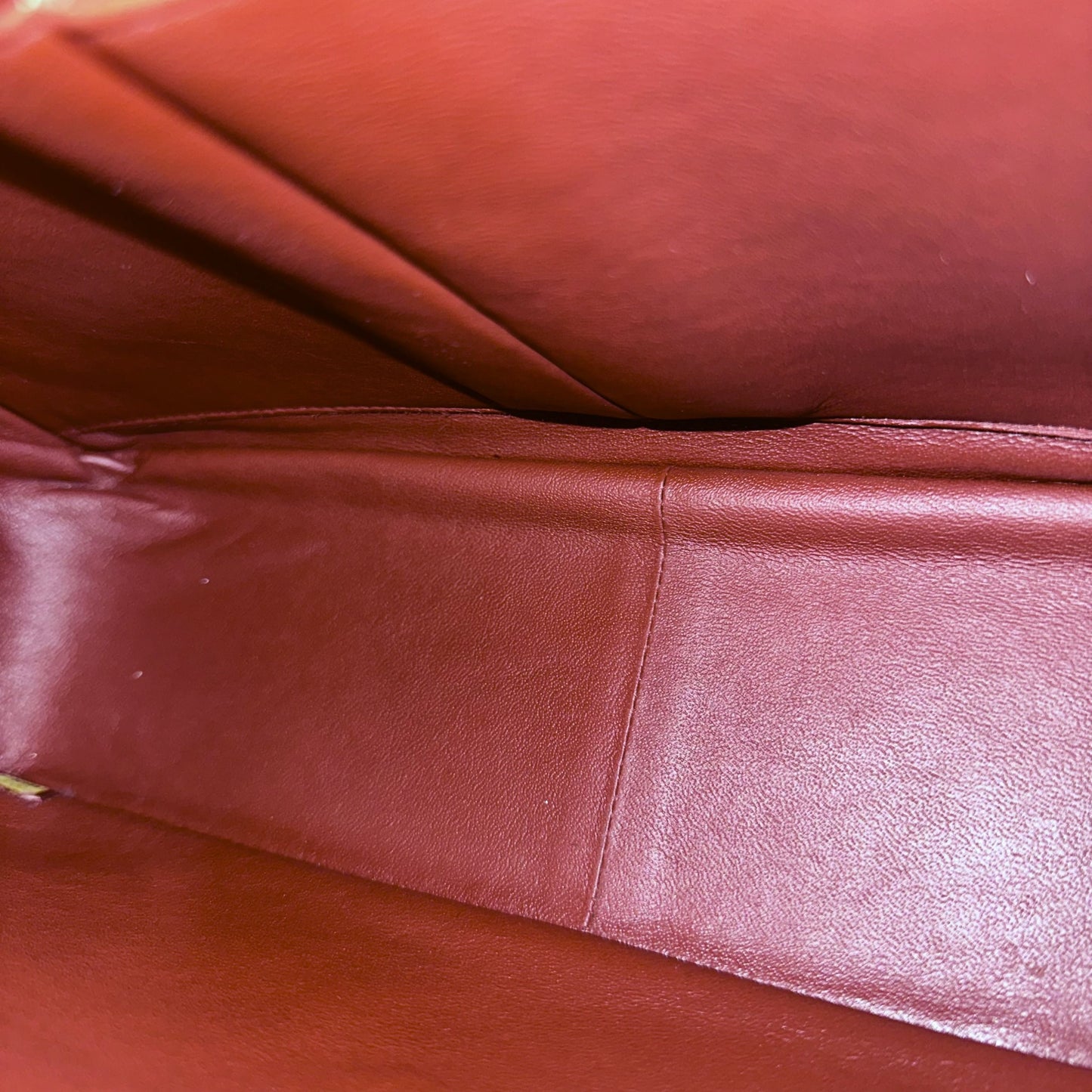 *Full Set, Receipt* Caviar Jumbo Double Flap Burgundy SHW No 14