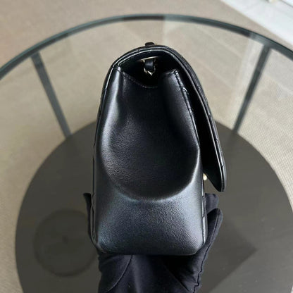 *Full Set Receipt* Mademoiselle Chic Seasonal Flap Medium 26CM Lambskin Black GHW No 21