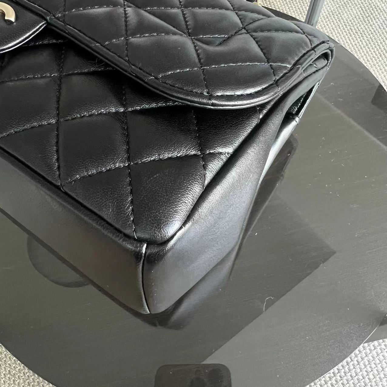 *Full Set Receipt* Mademoiselle Chic Seasonal Flap Medium 26CM Lambskin Black GHW No 21