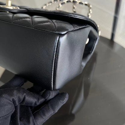 *Full Set Receipt* Mademoiselle Chic Seasonal Flap Medium 26CM Lambskin Black GHW No 21
