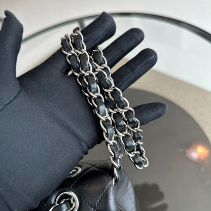 *Full Set, Receipt* Medium Lambskin Quilted Black SHW No 21