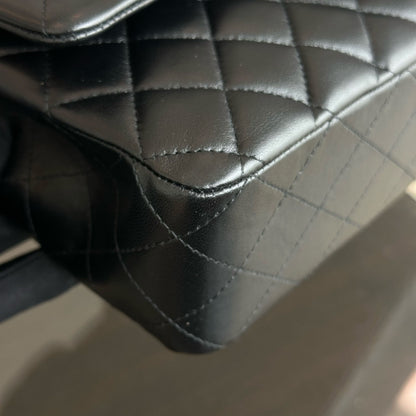 *Full Set, Receipt* Medium Lambskin Quilted Black SHW No 21