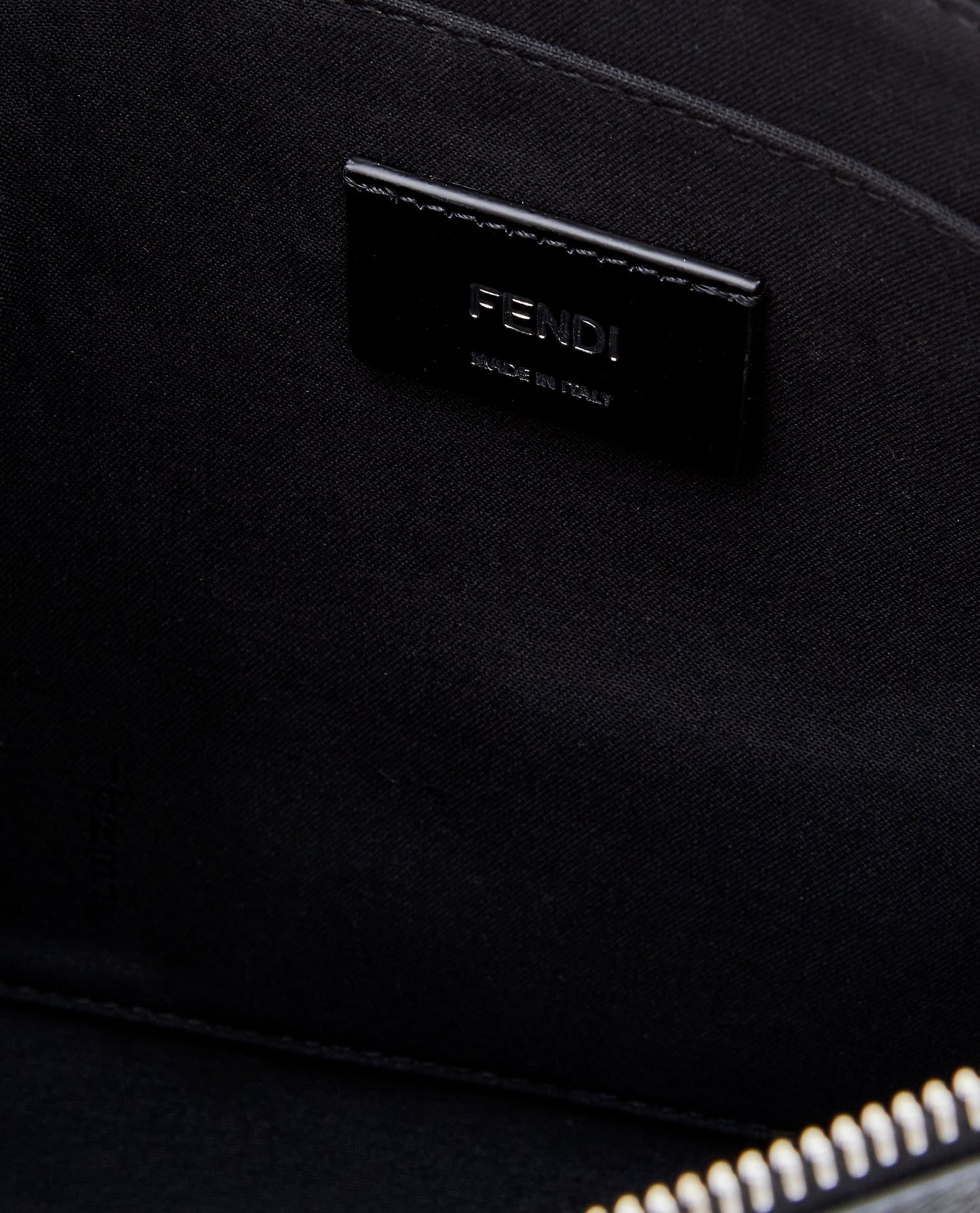 Fendi Men Leather Ff Pouch Bag