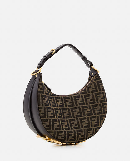 Fendi Women Small Fendigraphy Jacquard Ff Shoulder Bag