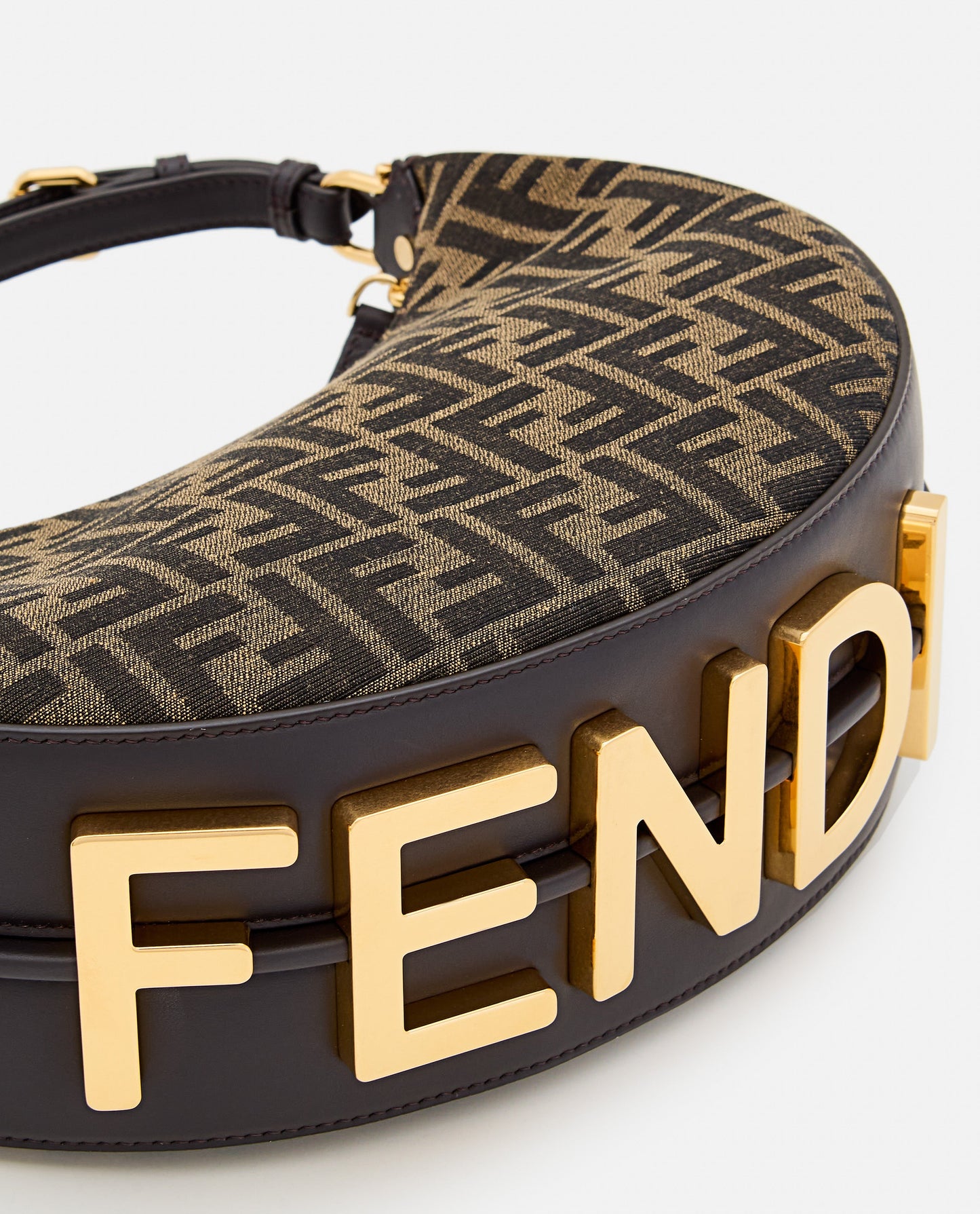 Fendi Women Small Fendigraphy Jacquard Ff Shoulder Bag