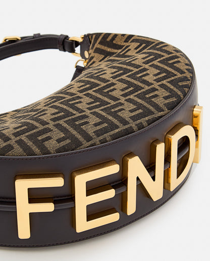 Fendi Women Small Fendigraphy Jacquard Ff Shoulder Bag