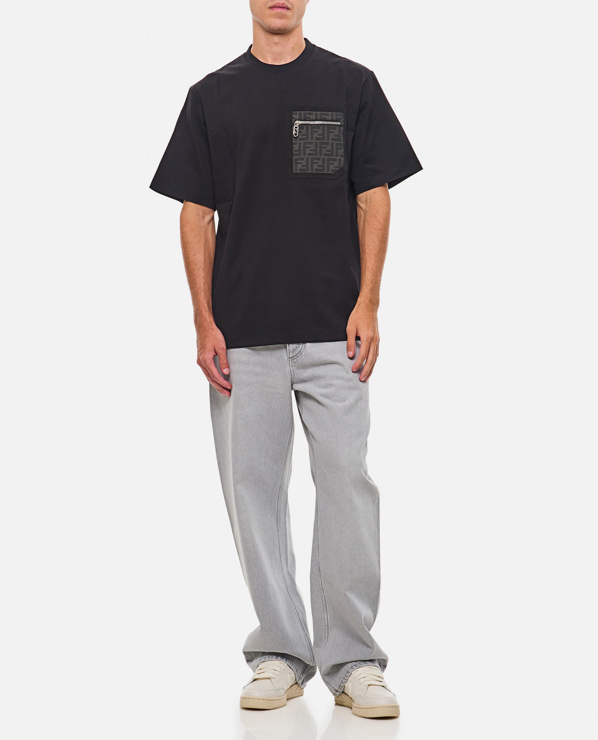 Fendi Men T-Shirt Pocket Ff