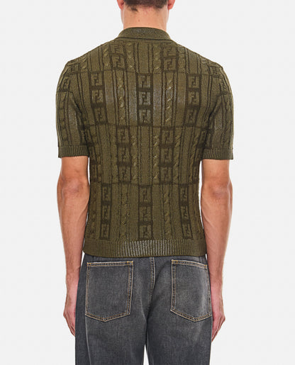 Fendi Men Polo Lurex