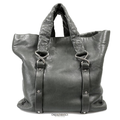 Chanel Black Lambskin Eight Knots Tote