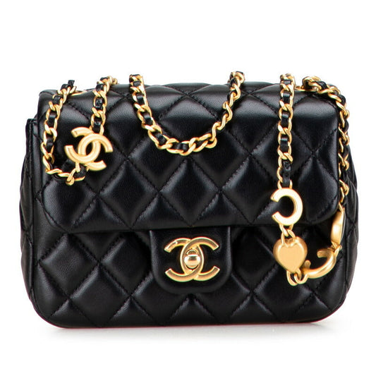Chanel Coco Mark Mini Matelassé Lambskin Shoulder Bag