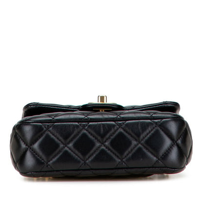 Chanel Coco Mark Mini Matelassé Lambskin Shoulder Bag
