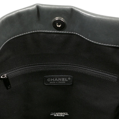 Chanel Black Lambskin Eight Knots Tote