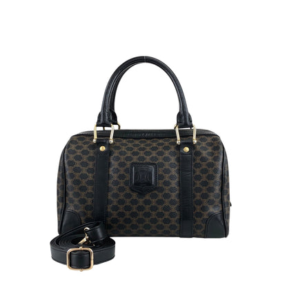 CELINE  Two-way Shoulder bag Boston bag Brown Vintage 5uamii