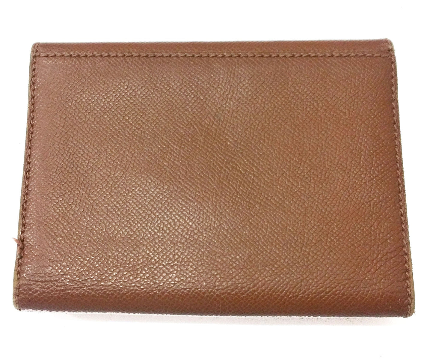 CHANEL Vintage Brown Caviar Tri-Fold Wallet