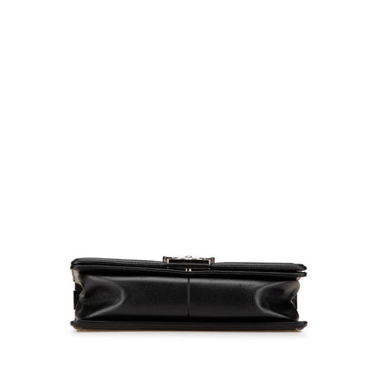 Chanel Boy Chanel Chevron V Stitch Lambskin Patent Leather Shoulder Bag