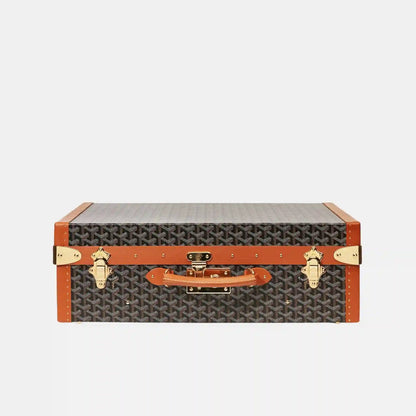 Goyard Grand Hotel 55 Case, Black and Tan, Front