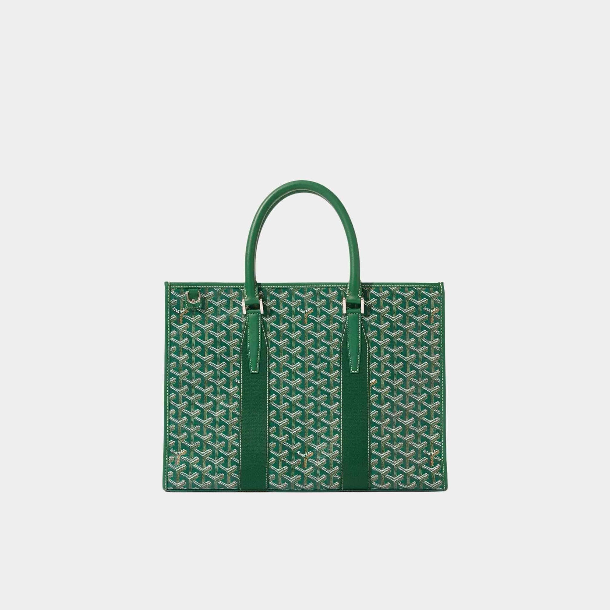 Goyard Morvan Document Case, Green, Front