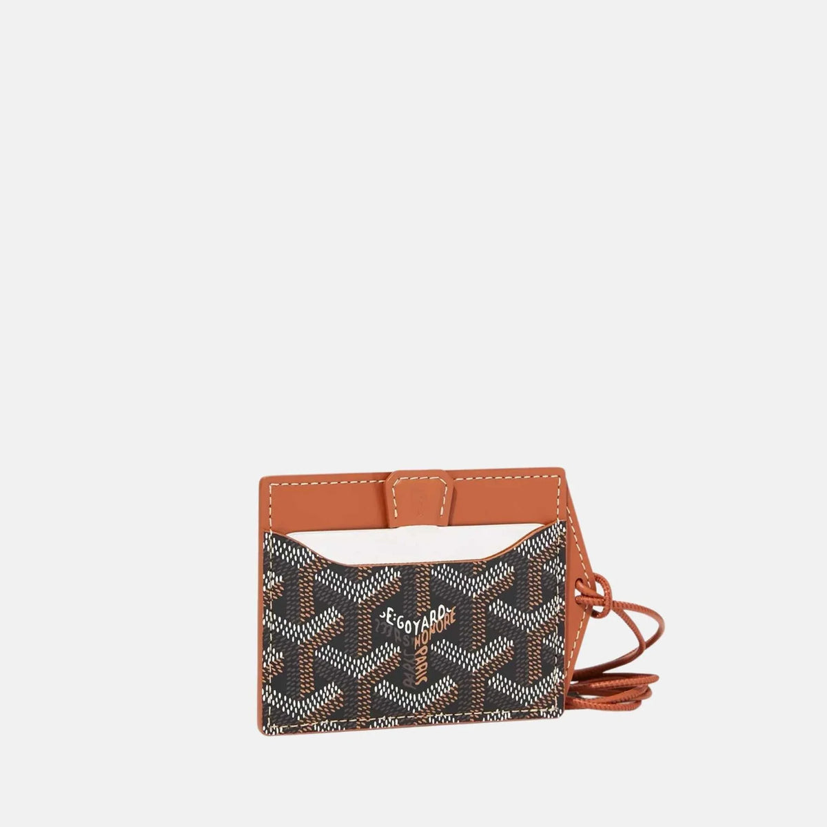 Goyard Venus Bag Mirror, Black and Tan, Front