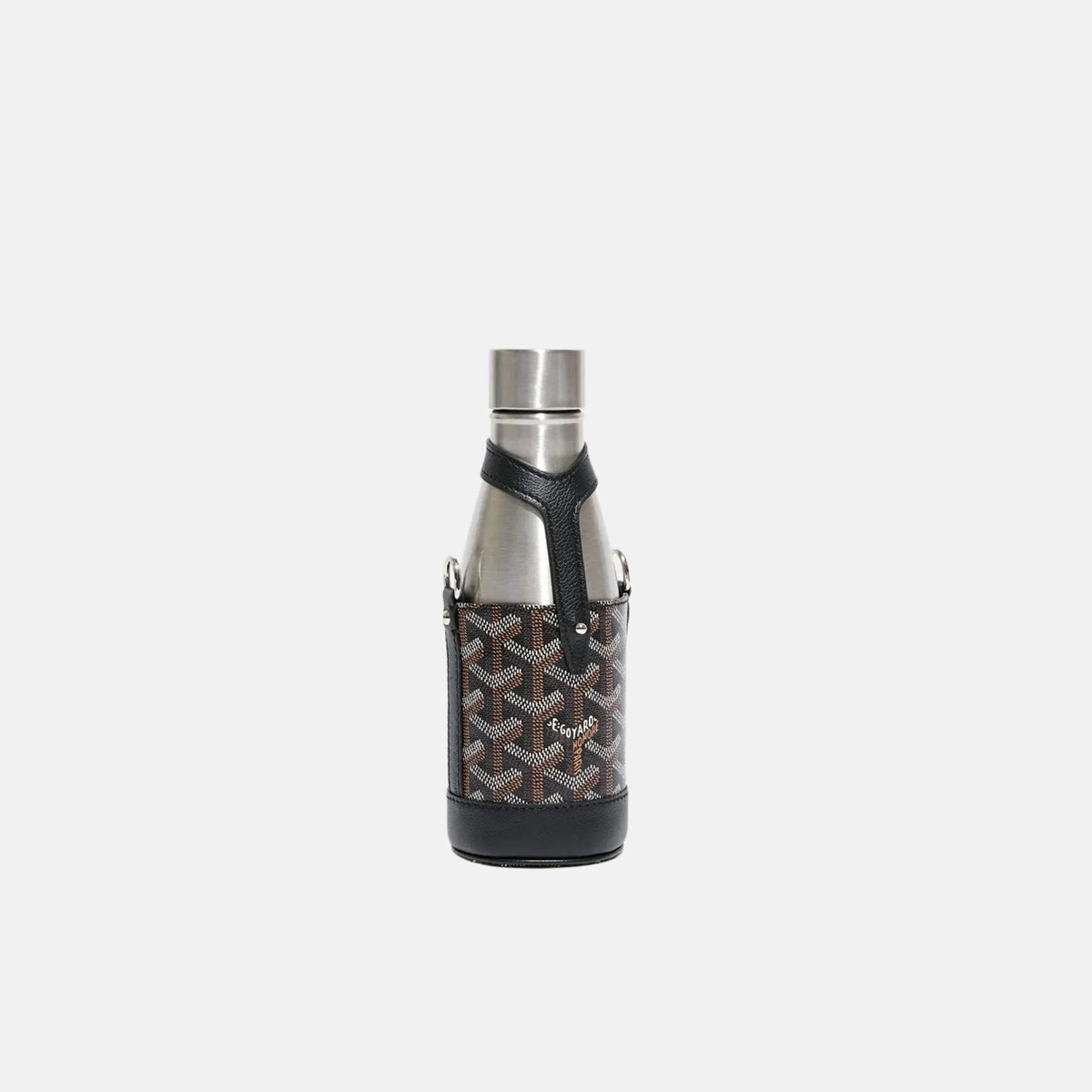 Goyard Yonne PM Case and Flask, Black