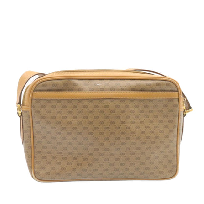 GUCCI Micro GG Canvas Cross body Shoulder Bag PVC Leather Beige  am1195g