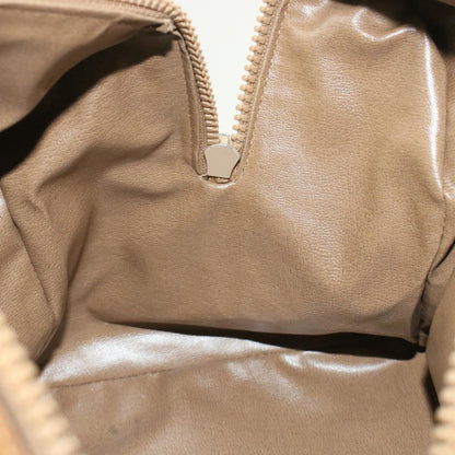 Celine C Macadam Horse Carriage Hand Bag PVC Leather Beige  am177g