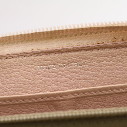 CHANEL Camelia Zip Around Wallet Leather Pink CC Auth am1797g