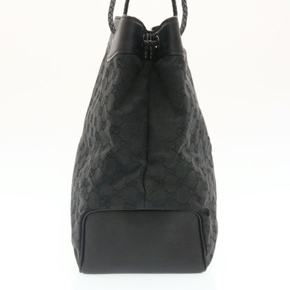 GUCCI GG Canvas Shoulder Bag Canvas Black  am1813g