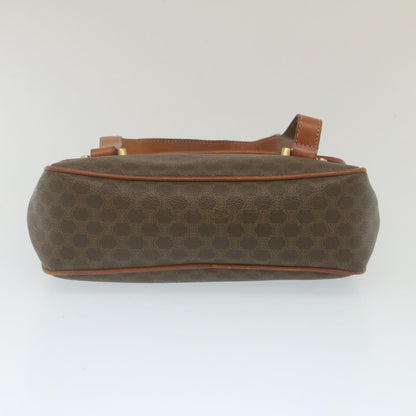 Celine Macadam Canvas 2Way Shoulder Hand Bag PVC Leather Brown  am2277g