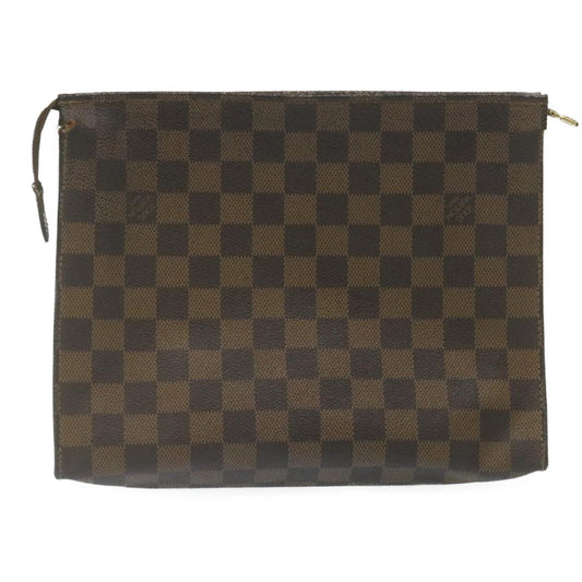 LOUIS VUITTON Damier Ebene Poche Toilette 26 Pouch N47543 LV Auth am2290g