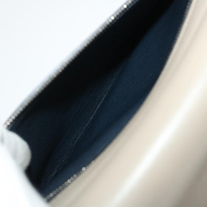 Celine Hand Bag Leather Suede Gray Navy  am2375g