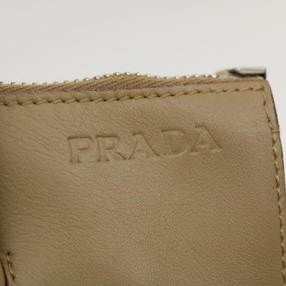 Prada Hand Bag Leather Enamel Brown  am2386g