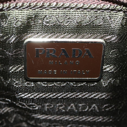 Prada Hand Bag Leather Enamel Brown  am2386g