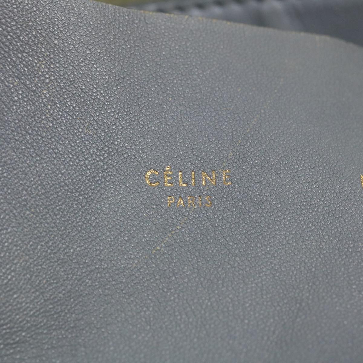Celine Tote Bag Leather Gray  am2387g