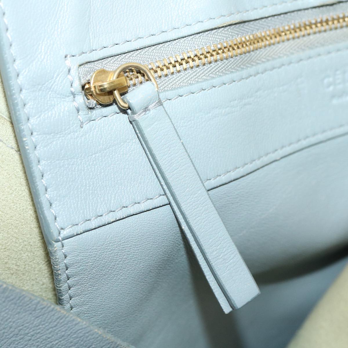 Celine Tote Bag Leather Gray  am2387g