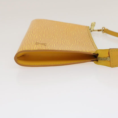 LOUIS VUITTON Epi Pochette Accessoires Pouch Yellow M52989 LV Auth am2512g