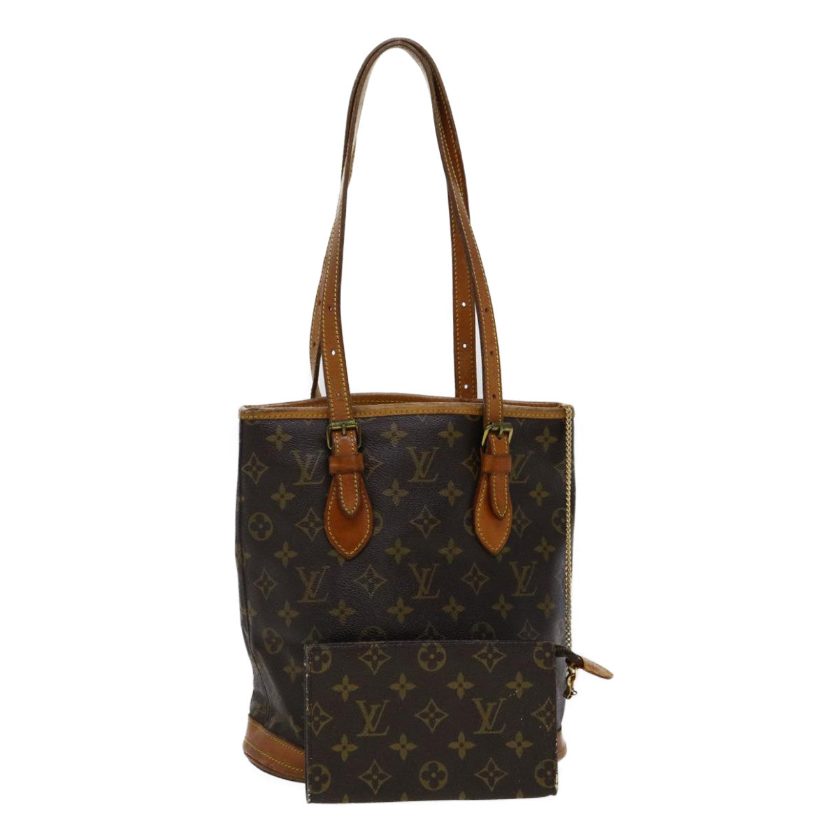 LOUIS VUITTON Monogram Bucket PM Shoulder Bag M42238 LV Auth am2619g