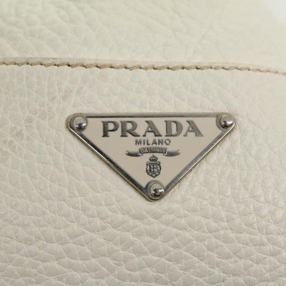 Prada Tote Bag Leather White  am2648g