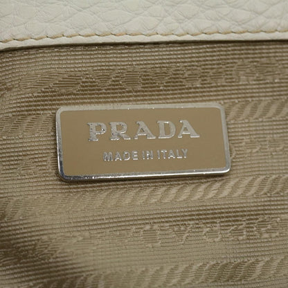 Prada Tote Bag Leather White  am2648g