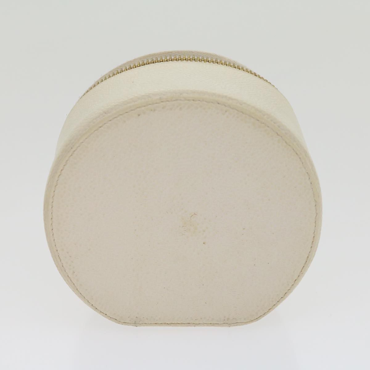CHANEL Accessory Case Caviar Skin White CC   am2700gA