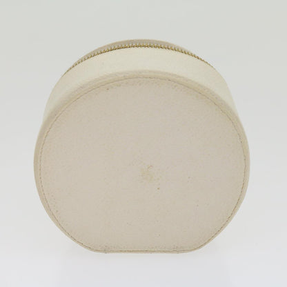CHANEL Accessory Case Caviar Skin White CC   am2700gA