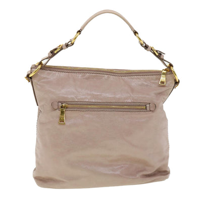 Prada Shoulder Bag Leather Pink  am2771g