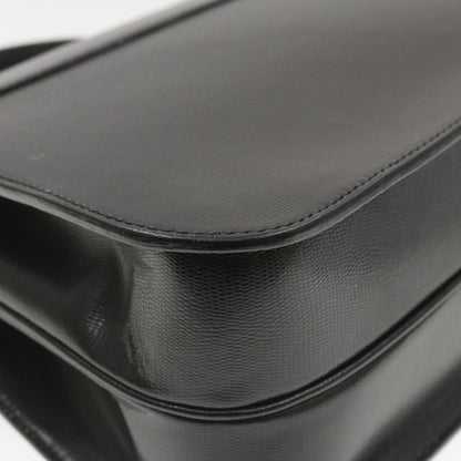 Celine Hand Bag Leather 2Way Black  am376g