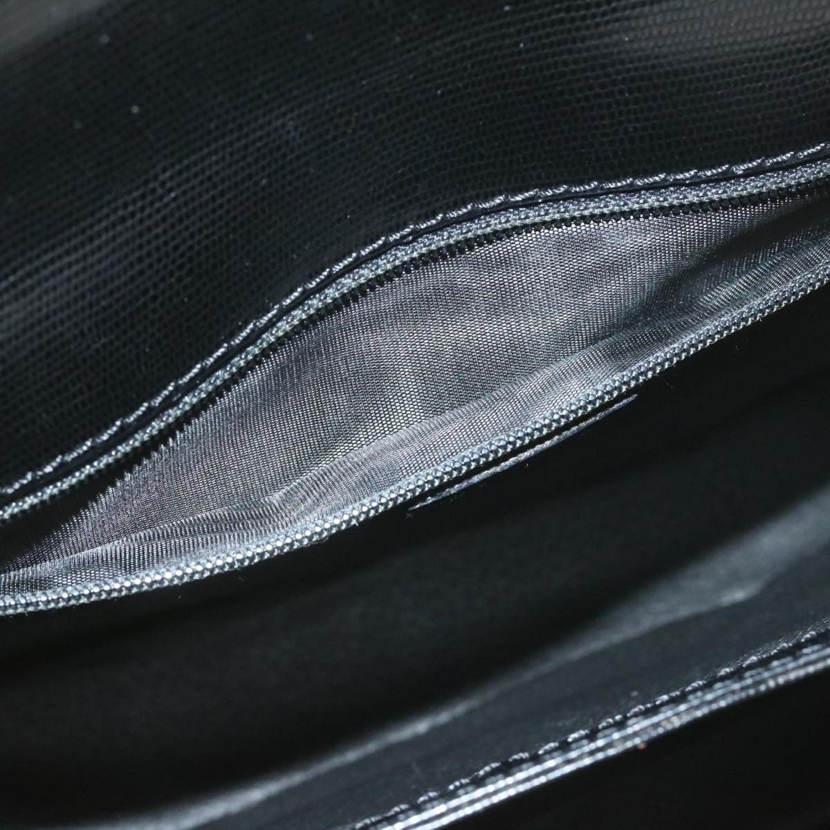 Celine Hand Bag Leather 2Way Black  am376g