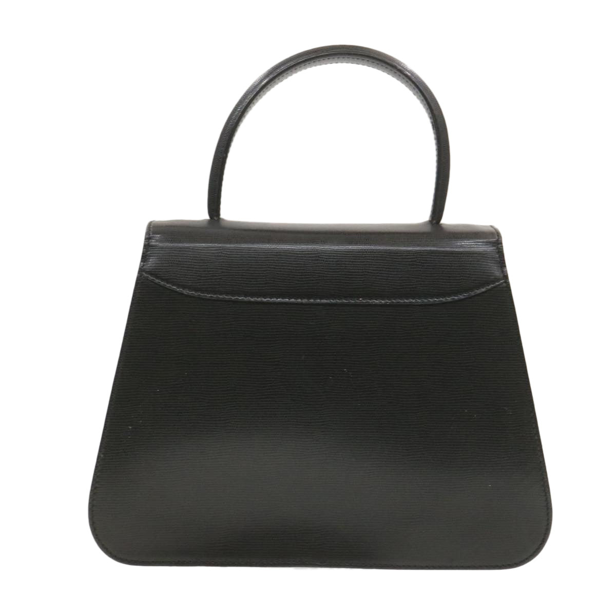 Celine Hand Bag Leather 2Way Black  am376g