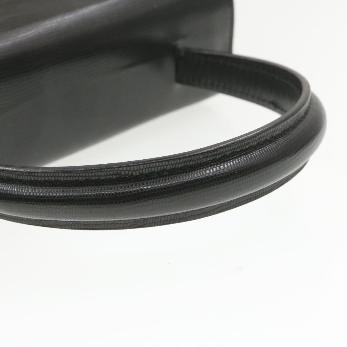 Celine Hand Bag Leather 2Way Black  am376g