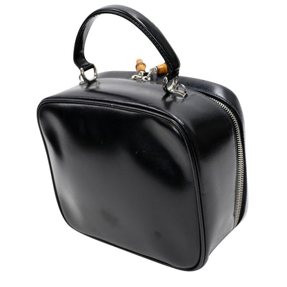 Gucci Bamboo Cosmetic Leather Make Up Weekend/Travel Bag GG-B0128P-0010