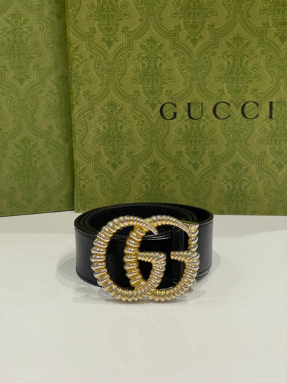 Gucci - Ceinture GG dorée GM