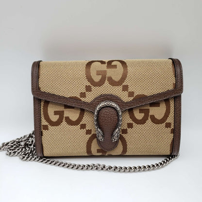 Gucci Dionysus Jumbo GG Wallet on Chain Crossbody Bag